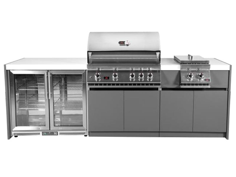 Whistler 4-Burner 102 x 28-Inch Gas Grill Island with Infrared Rear Burner, Refrigerator, Sink, and Rotisserie Kit (Copy)