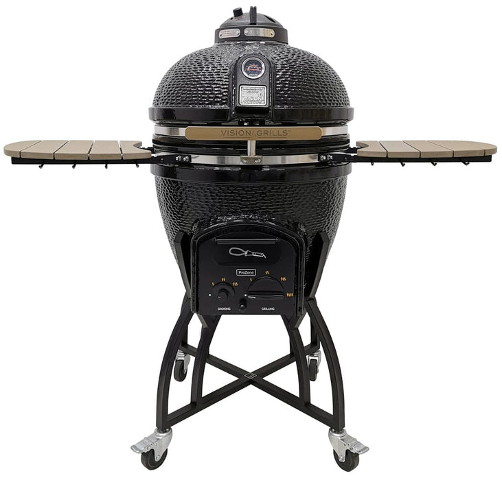 Vision Professional C-Series Ceramic Kamado Grill-Black