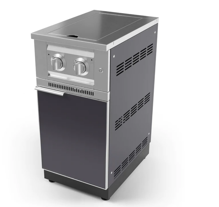Outdoor Kitchen Stainless Steel Platinum Dual Side Burner BBQ GRILL New Age Outdoor Kitchen Aluminum Platinum Dual Side Burner - LPG