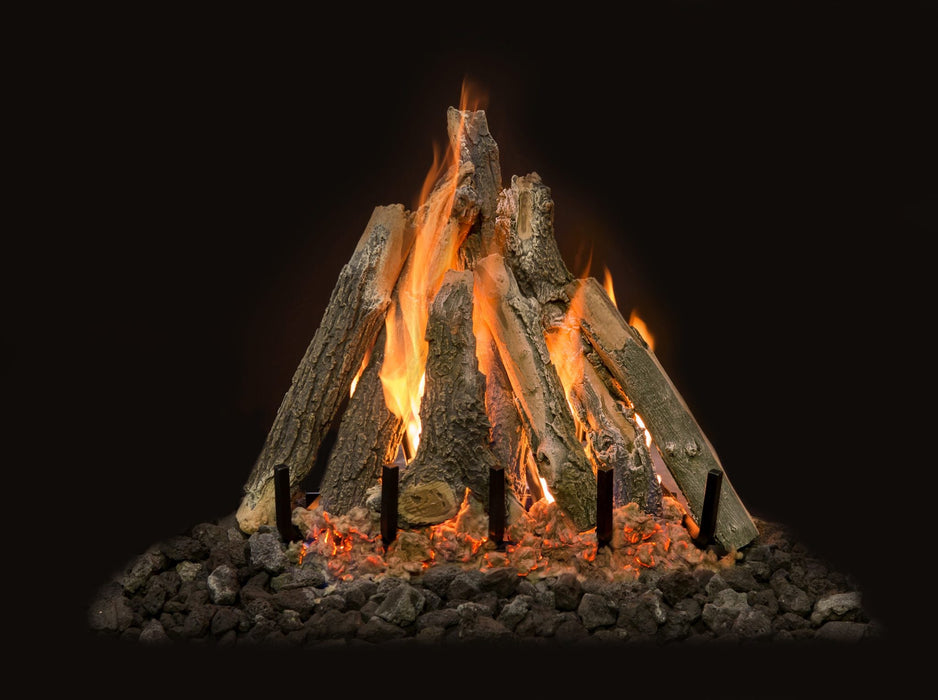 Grand Canyon Arizona Weathered Oak Kiva Vented Gas Log Set