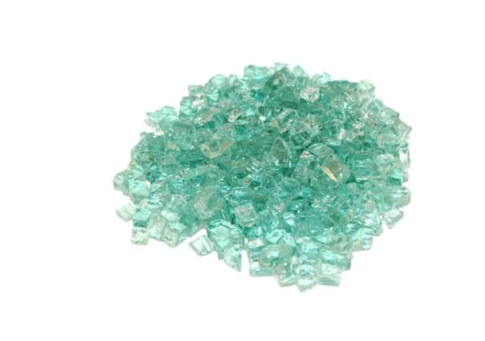 Real Fyre Fire Glass for Contemporary Gas Burners Insert Fireplaces CG Products Emerald 5 lb. Package