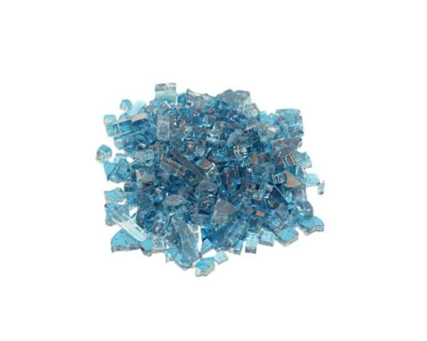 Real Fyre Fire Glass for Contemporary Gas Burners Insert Fireplaces CG Products Caribbean Blue 5 lb. Package