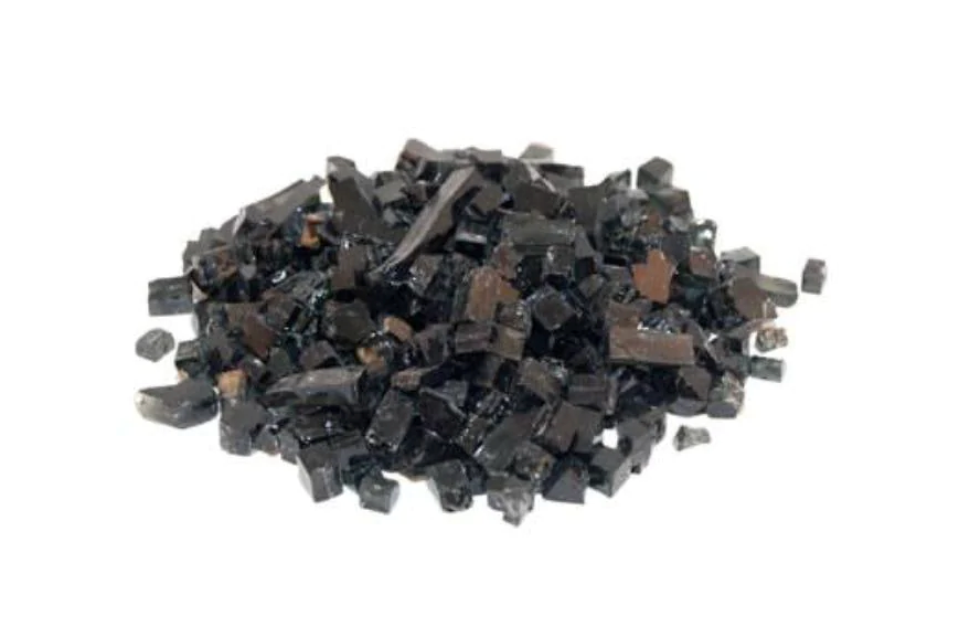 Real Fyre Fire Glass for Contemporary Gas Burners Insert Fireplaces CG Products Black 5 lb. Package
