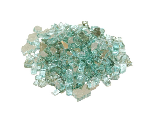 Real Fyre Reflective Fire Glass for Contemporary Gas Burners Insert Fireplaces CG Products Emerald 5 lb. Package 