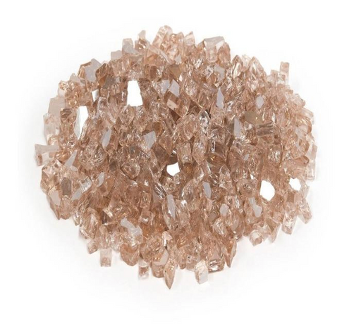 Real Fyre Reflective Fire Glass for Contemporary Gas Burners Insert Fireplaces CG Products Champagne 5 lb. Package