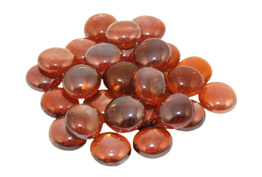 Real Fyre Fire Gems for Contemporary Gas Burners Insert Fireplaces CG Products Deep Amber 5 lb. Package