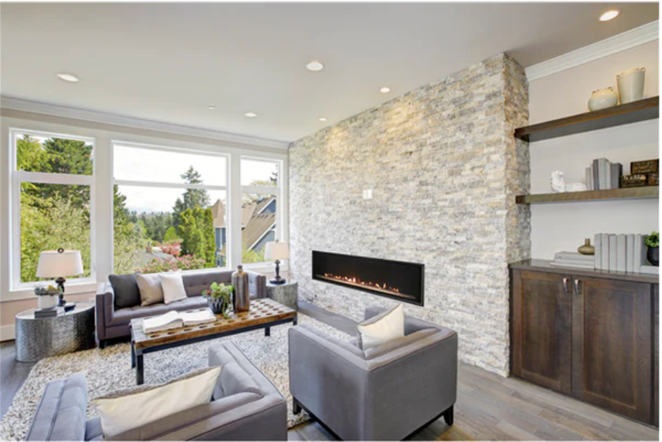 New Direct Vent Loft Fireplace 46" -Propane/Natural Gas