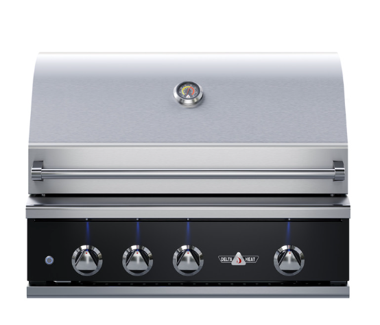 Delta Heat 32" Gas Grill with Infrared Rotisserie - Black Control Panel, Color Edition DHBQ32R-K