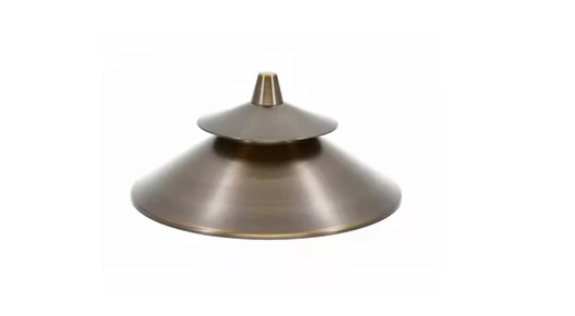 Lumien LAB-038 Brass Path Light Cap, 2-Tiered