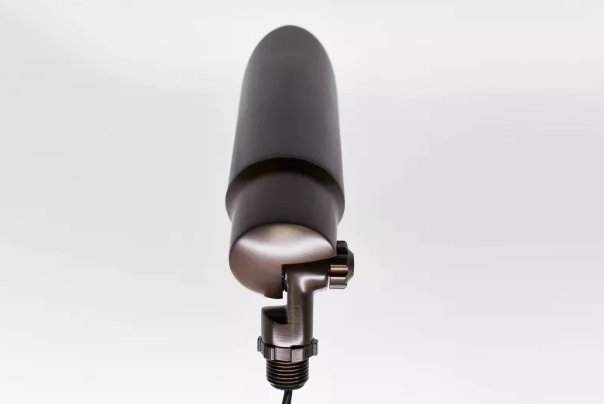 Brass Spot Light, Drop-In MR16 (No Lamp Included), Down Light Shroud - Deep Cut, 30ft Lead, Includes LAB-001 - Single Point Tree Mount