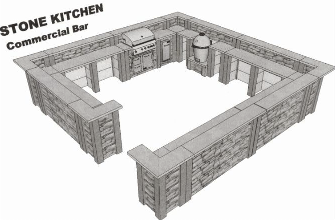 Stone Kitchen Commercial size