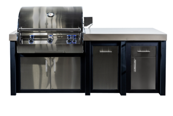Fire Magic 92" Outdoor Kitchen Island Bundle with FireMagic Echelon Diamond E790I Built-In Grill