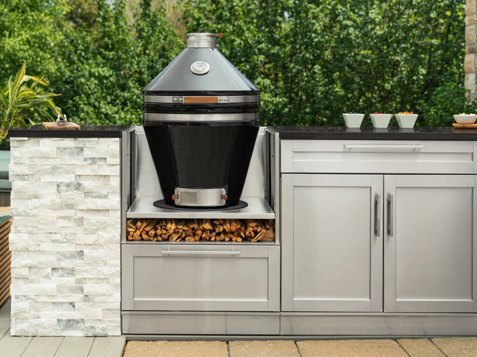 Outdoor Kitchen Signature Series 6 Piece Cabinet Set with Kamado Cabinet with Kamado