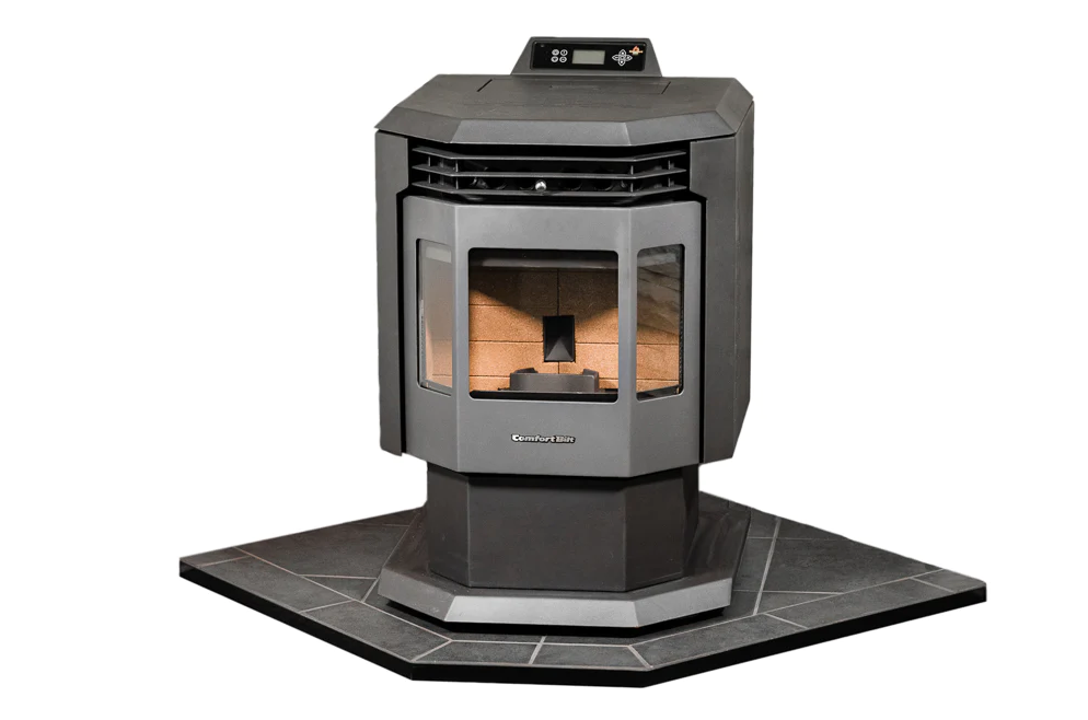 COMFORTBILT CORNER HEARTH PAD - MILL BLACK
