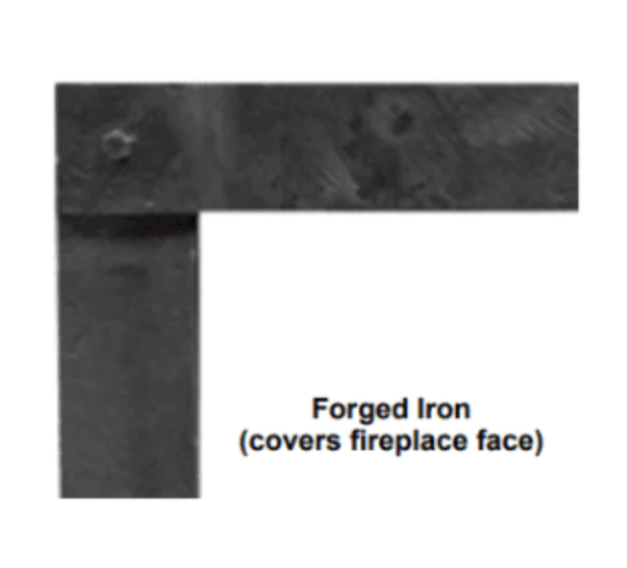 Empire DFF60FPD Decorative Front, Forged Iron Frame, Distressed Pewter