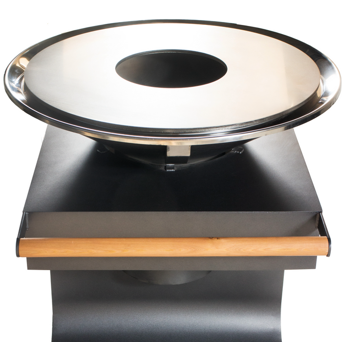 Luxury Bonton Pellet Grill - Easy to Fuel and Clean with WiFi Connection - Corten - Round
