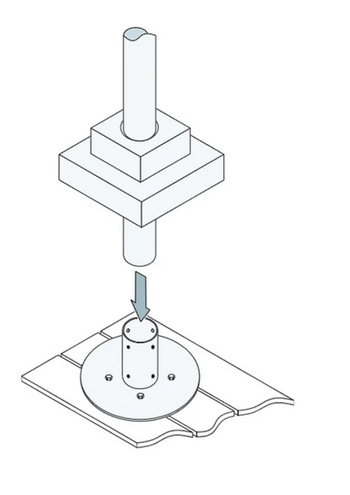 Tempest Torch Post Cover for Deck Mount - Square Black