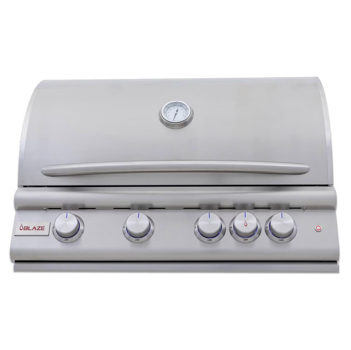 Blaze Premium LTE+ Marine Grade 32-Inch 4-Burner Built-In Grill w/ Ceramic Flame Tamers