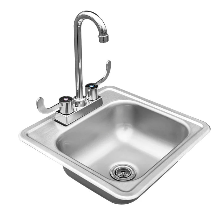 TrueFlame 15"x15" Drop-in Sink - TF-NK-15D