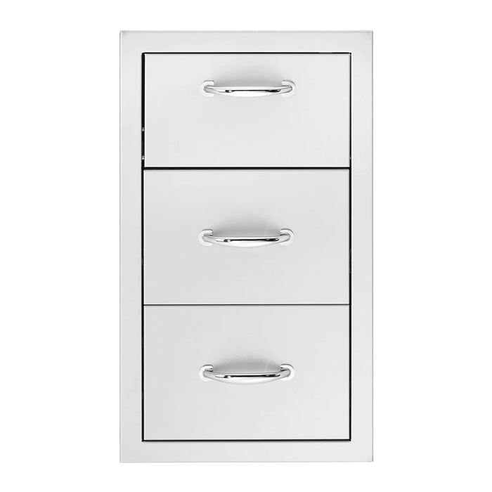 TrueFlame 17" Vertical 2-Drawer & Paper Towel Holder Combo - TF-TDC-17