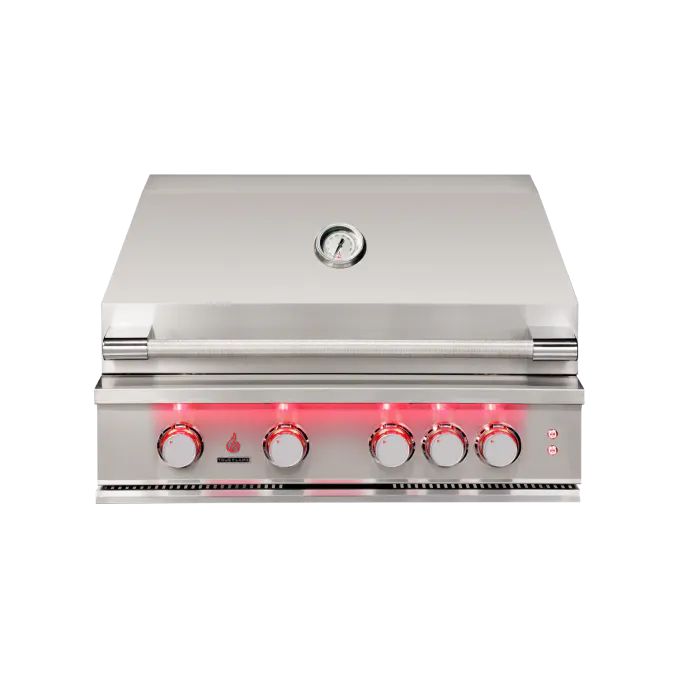TrueFlame 32-Inch Deluxe Freestanding Grill - Stainless Steel