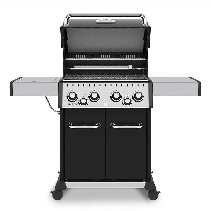 Broil King BR-490 Baron 490 Pro 4-Burner Gas Grill with Rotisserie and Side Burner, 57-Inches