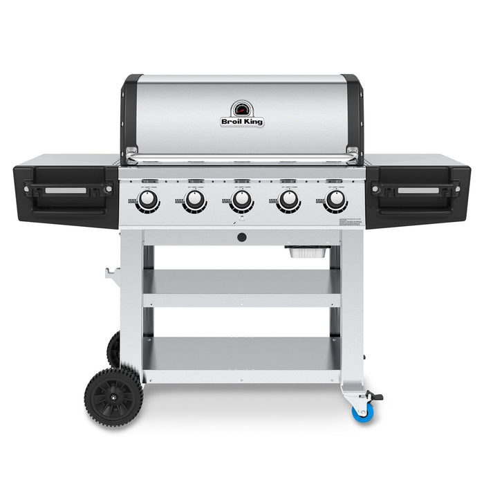 Broil King REG-S510C Regal S510 Commercial 5-Burner Grill on 2-Wheel Cart, 32-Inches