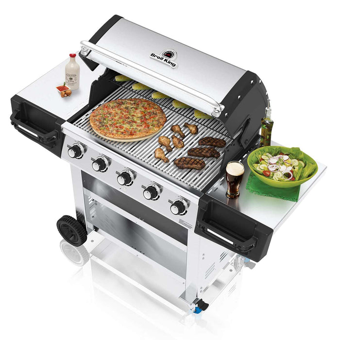Broil King REG-S510C Regal S510 Commercial 5-Burner Grill on 2-Wheel Cart, 32-Inches