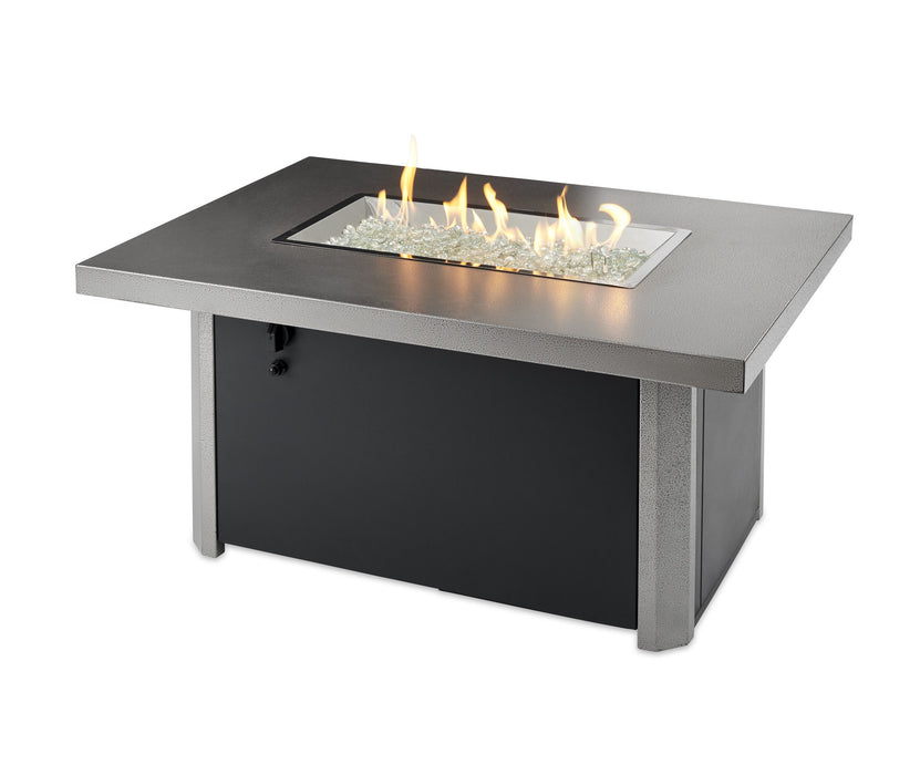 The Outdoor GreatRoom Company CAD-1224x Caden Chat Height Gas Fire Pit Table, 34x32-Inches- Black/Grey