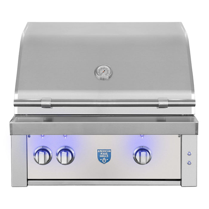 American Made Grills AMG-EST30 Estate 30-Inch Built-In Gas Grill with Infrared Searing Burner and Rotisserie Kit
