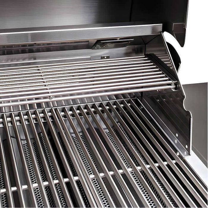 EZ Finish Systems 8 Ft Ready-To-Finish Grill Island with Blaze Premium LTE 32-Inch Grill, Power Burner, Combo, Double Drawer, and Refrigerator