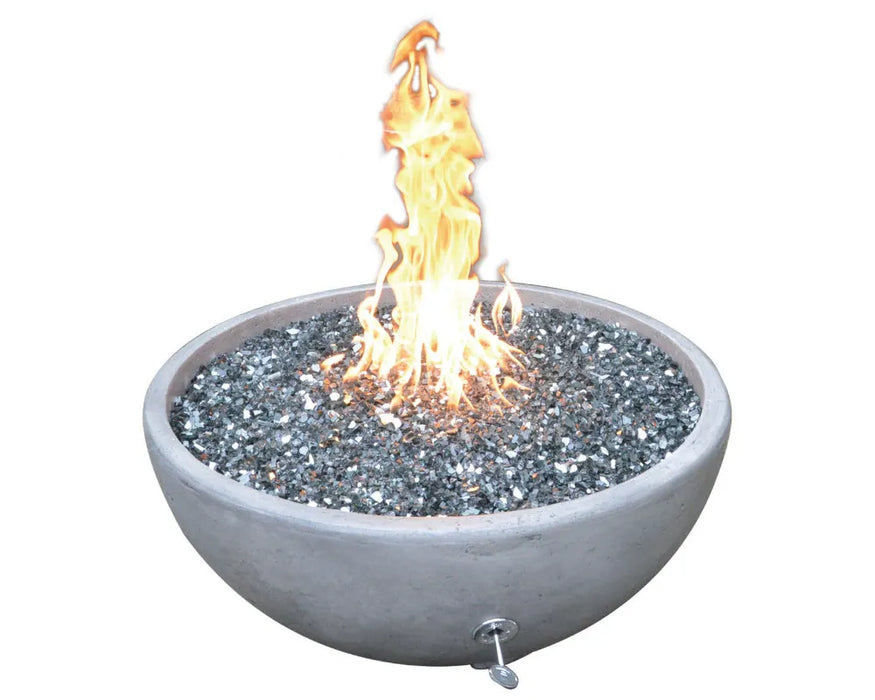 TrueFlame 30-Inch Round Fire Pit With Water Fountain