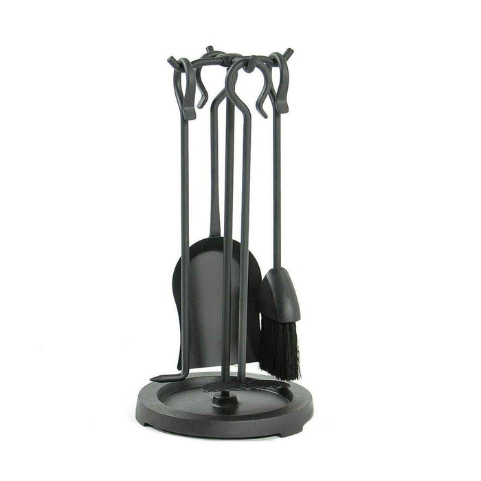 Pilgrim 5 Piece Compact Wood Stove Tool Set - Matte Black