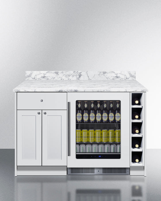 Mesa Dry Bar | White 35.75" H x 54.0" W x 20.75" D