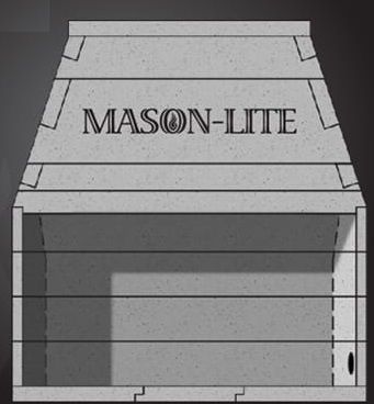 Mason Lite 63 Inch Masonry Fireplace Firebox Kit