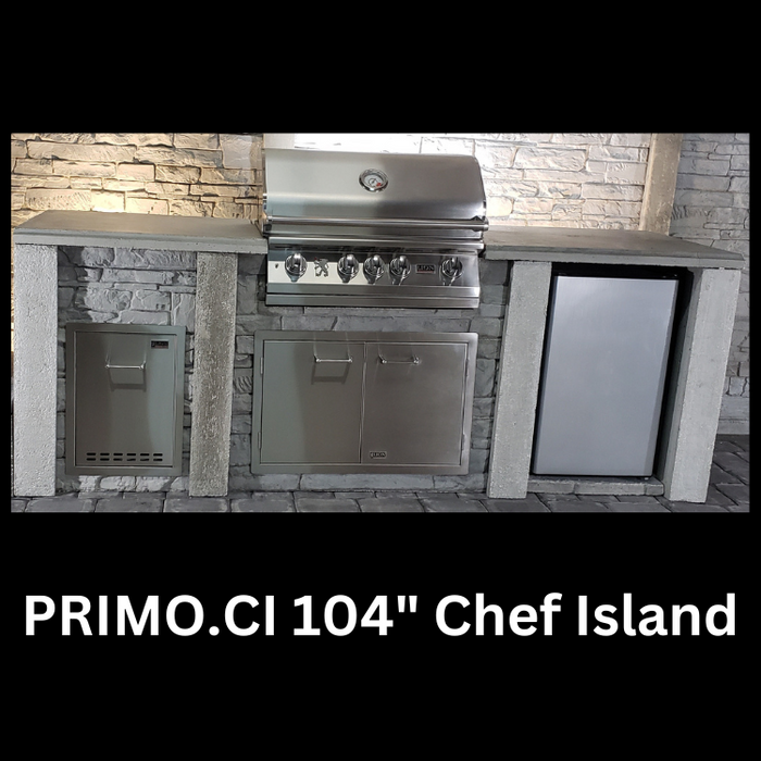 Stone Kitchen Primo Chef Island 104''