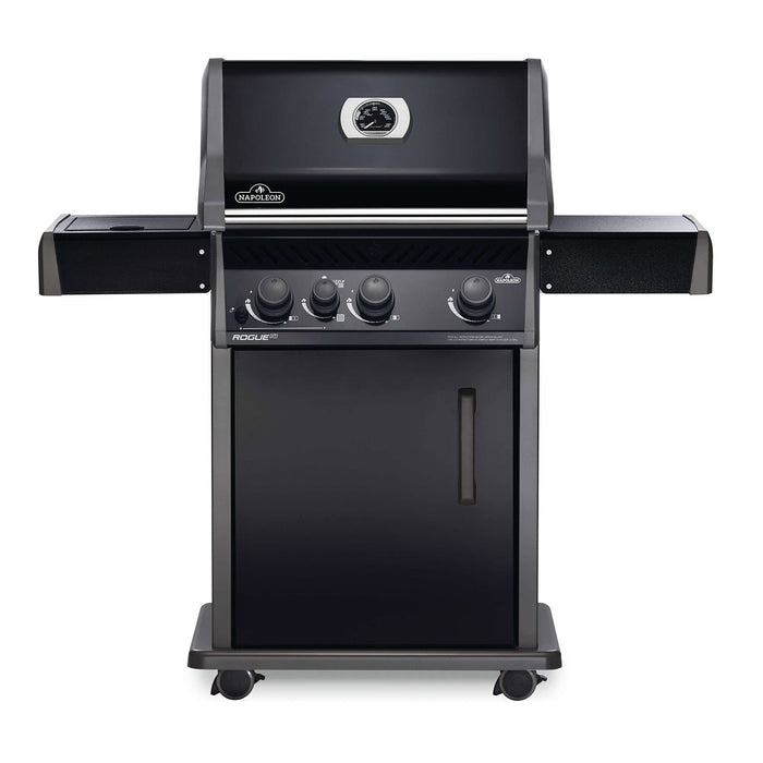Napoleon RXT425SIBK Rogue XT 425 Black Gas Grill on Cart with Infrared Side Burner, 23.75-Inches