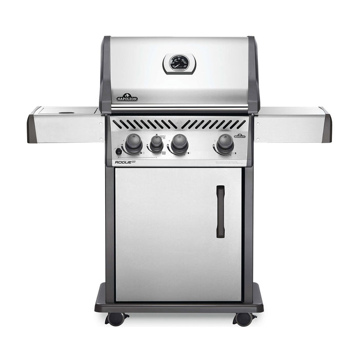 Napoleon RXT425SIBSS Rogue XT 425 Gas Grill on Cart with Infrared Side Burner, 23.75-Inches