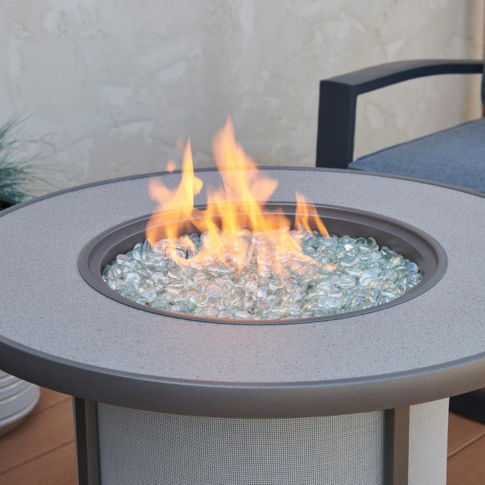 The Outdoor GreatRoom Company SF-32-K Stonefire Gas Fire Table, 32x32-Inches - Grey