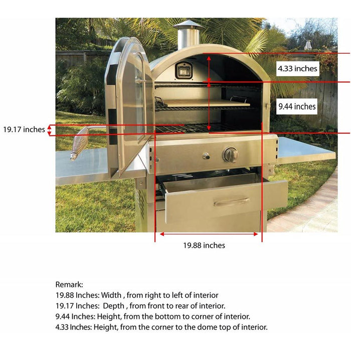 Summerset SS-OVFS Freestanding Outdoor Oven, 23-Inches
