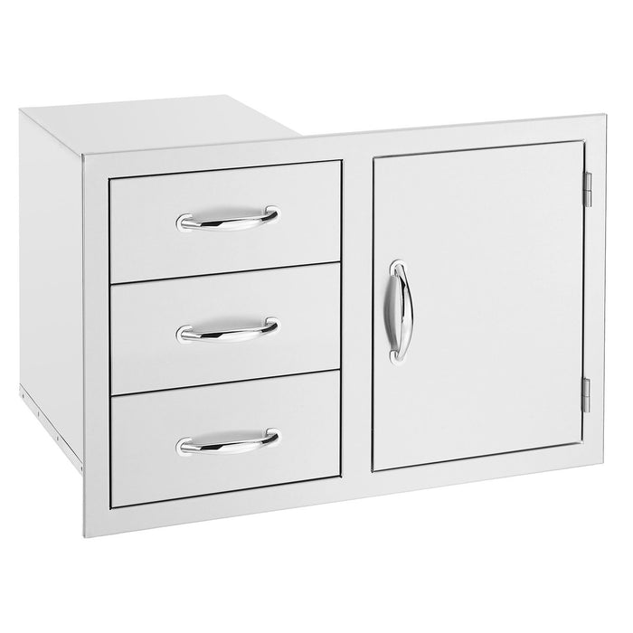 Summerset SSDC3-33 Access Door & Triple Drawer Combo, 33-Inch