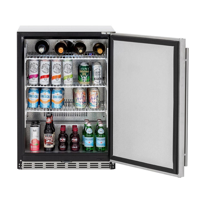 Summerset SSRFR-24D 24-Inch Deluxe Outdoor Refrigerator, 5.3 Cubic Feet