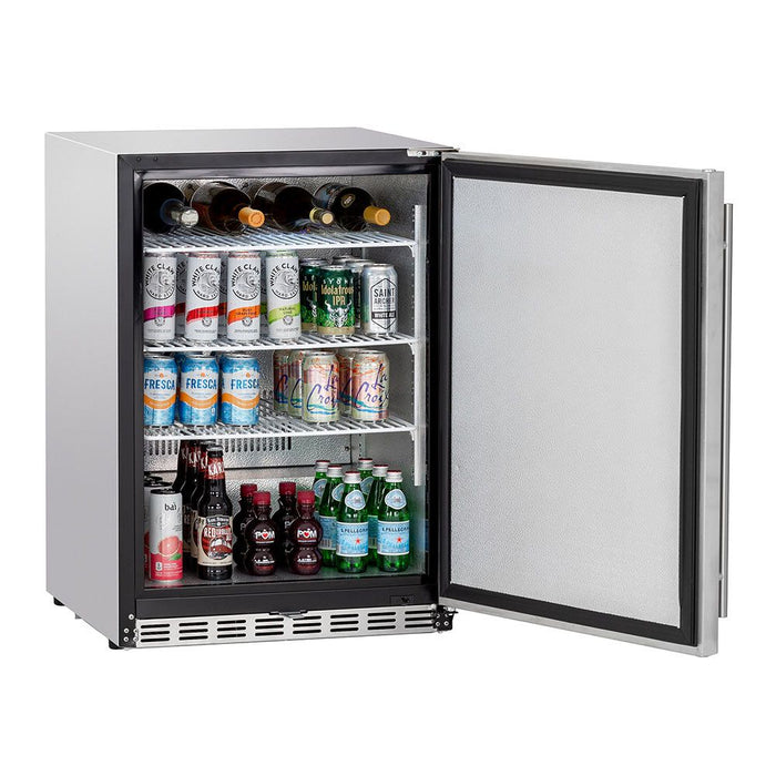 Summerset SSRFR-24D 24-Inch Deluxe Outdoor Refrigerator, 5.3 Cubic Feet