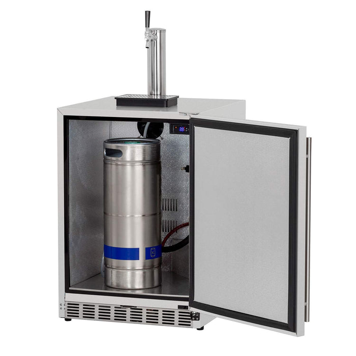 Summerset SSRFR-DK1 Outdoor Single Tap Kegerator, 6.6 Cubic Feet
