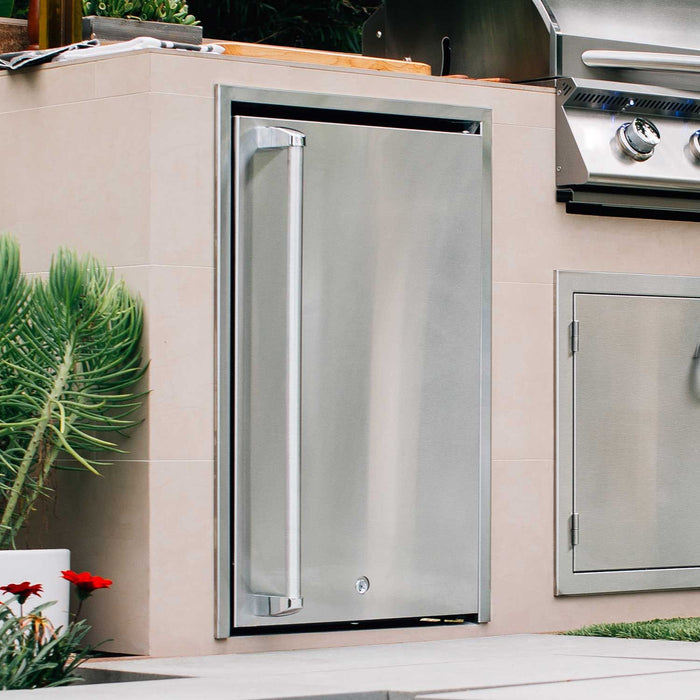 Summerset SSRFR-SLR Stainless Steel Refrigerator Door Liner, Right to Left Opening