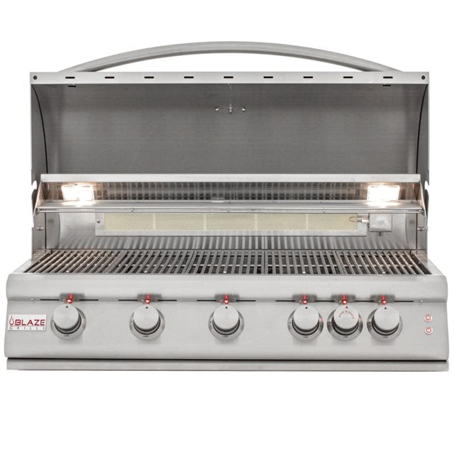 Blaze 40″ 5-Burner LTE Gas Grill With Rear Burner And Built-In Lighting System
