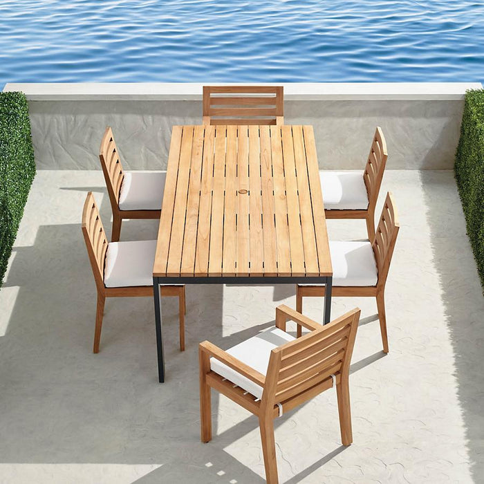 Calhoun 7-pc. Dining Set in Natural Teak