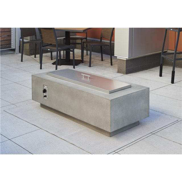 Linear Fire Pit Table 54" Natural Grey Cove