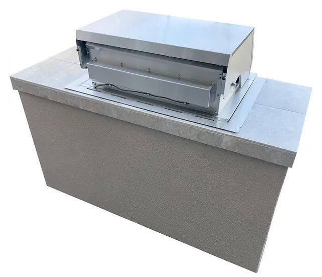 The Cayman 5' BBQ Island with 4 Burner Built In BBQ Grill BBQ GRILL KoKoMo Grills