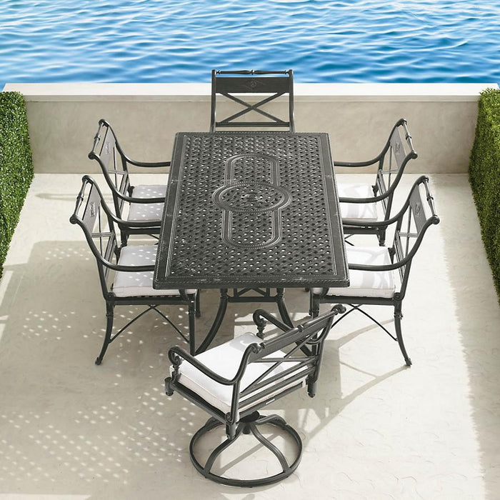 Carlisle 7-pc. Rectangular Dining Set in Slate Finish